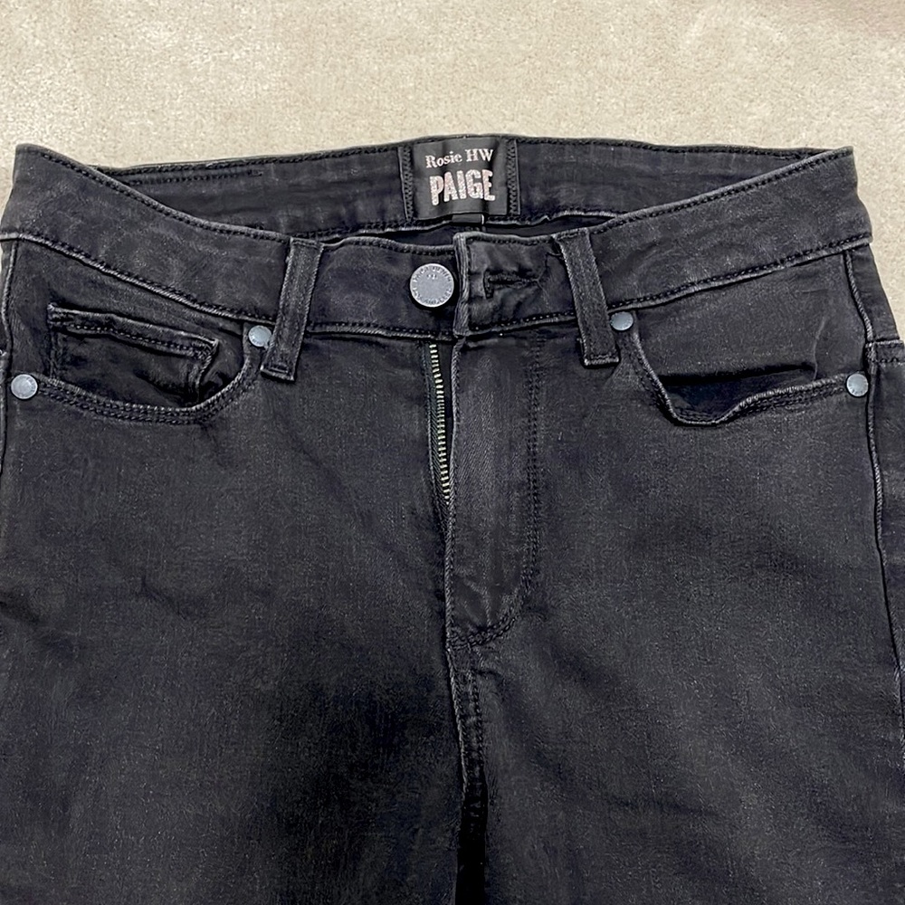 LIMITED EDITION ROSIE HUNTINGTON X PAIGE BLACK SKINNY JEANS SIZE 25